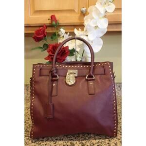 Michael Michael Kors Large Hamilton Whipstitch Tote BAG PURSE (PU120